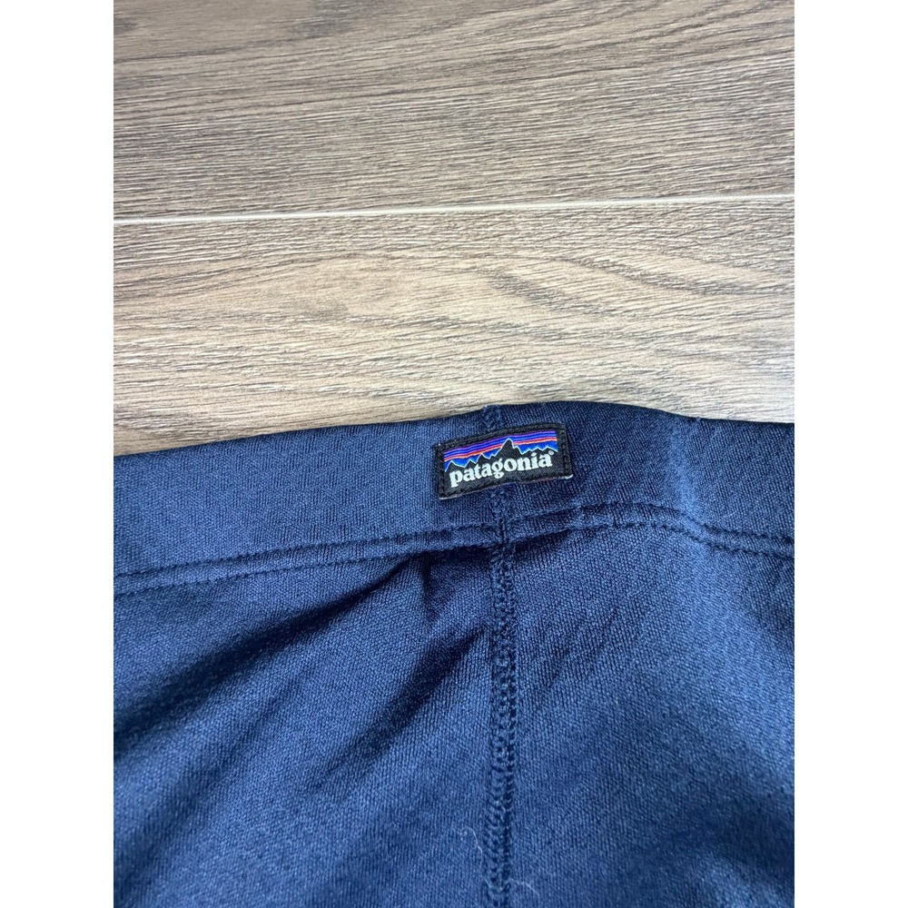 Patagonia Kids Capilene Baselayer Midweight Leggings Navy Blue Size M 10 Outdoor